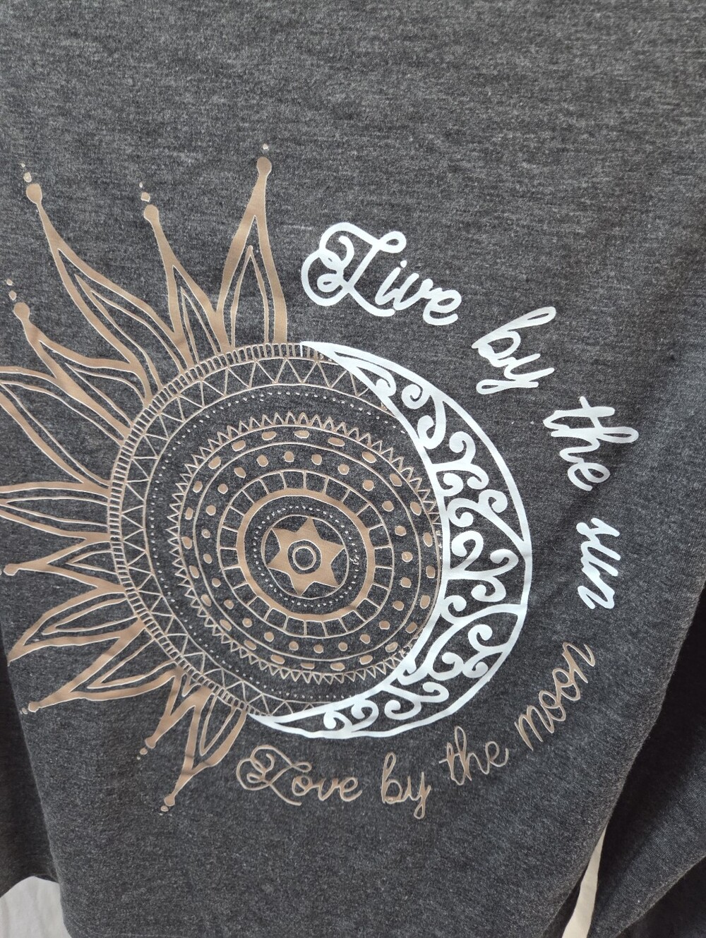 Live by the Sun Graphic Long Sleeve Tee - Charcoal - Picture 2 of 3